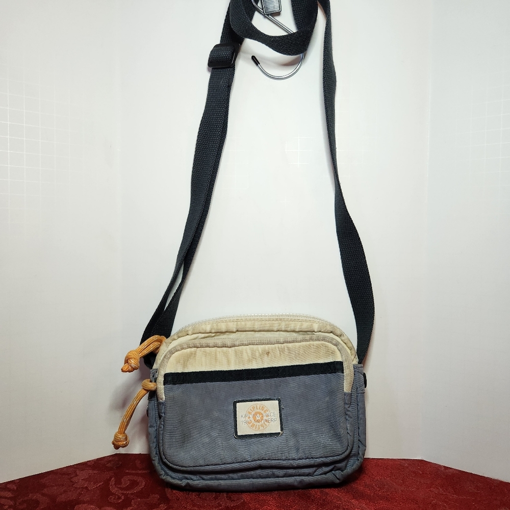 Kipling Sisko Blue White Crossbody Bag SEE ALL PHOTOS